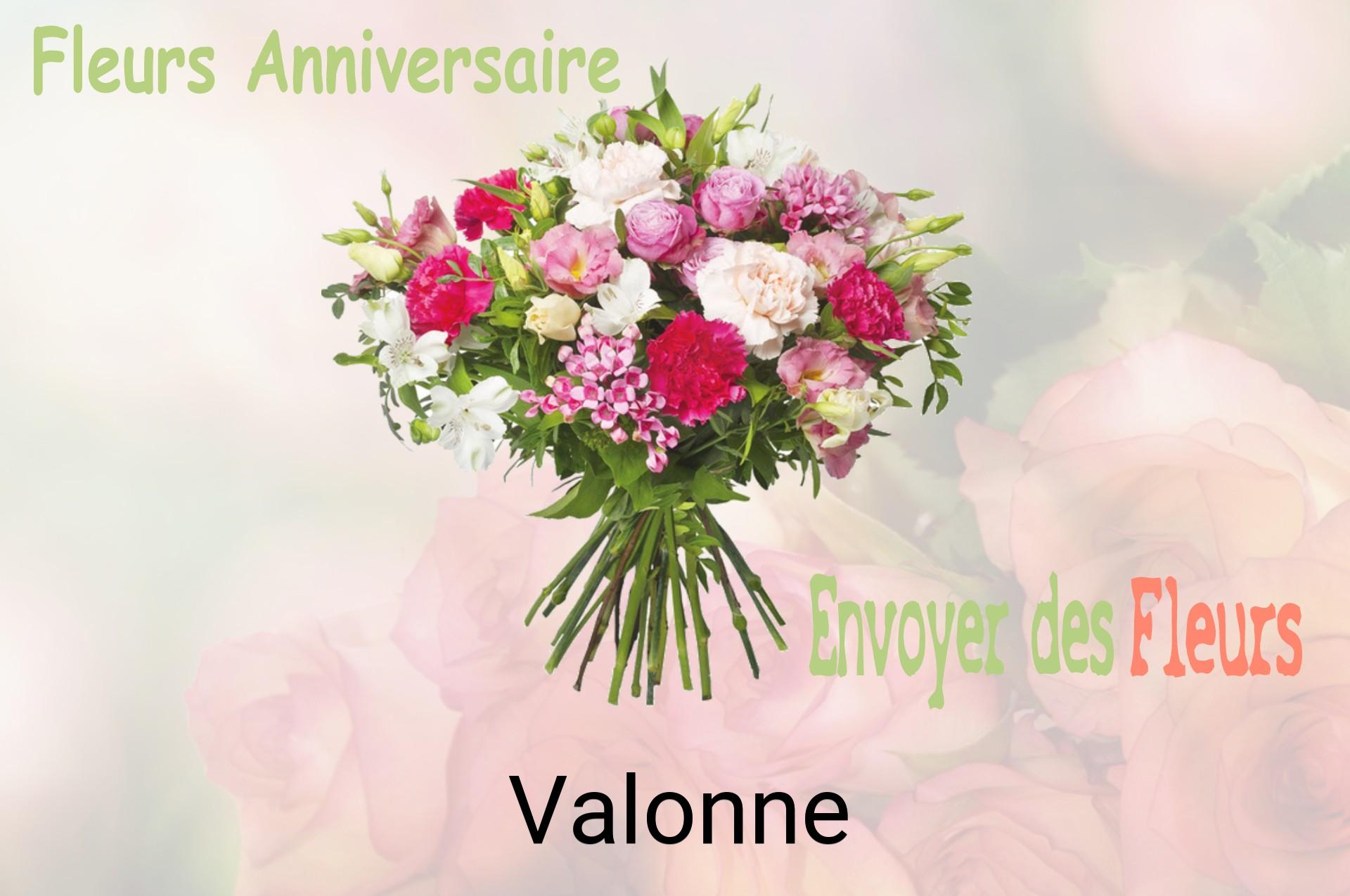 Bouquet de fleurs d’anniversaire livré à Valonne